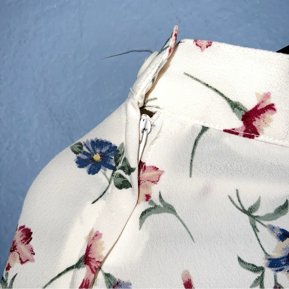 Vintage Floral midi skirt Size 10 - Picture 3 of 7